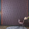 Dark Textured Background Wall with Geometric Pattern Brown Leather Chair Floor Lamp and Green Plant