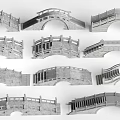 Different Types of Landscape Bridge Designs Featuring Arched Structures And Stone Railings