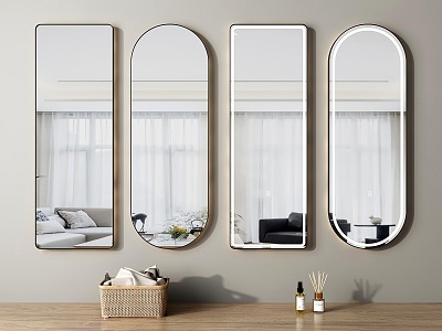 mirror dressing mirror dressing mirror bathroom mirror full-length mirror makeup mirror hanging mirror 3d model