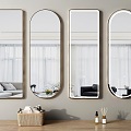 mirror dressing mirror dressing mirror bathroom mirror full-length mirror makeup mirror hanging mirror 3d model