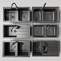 Various Kitchen Sinks Double Single Bowl Designs With Drainer Faucet And Modern Styles