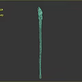 Handcrafted Wooden Staff With Intricate Carved Top And Natural Brown Texture