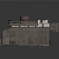 Industrial Interior With Rusty Metal Pipes Concrete Wall Metal Crate Control Panel And Grating Floor