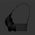 Black Lace Bra With Transparent Mesh Feminine Design Delicate Floral Patterns Adjustable Straps