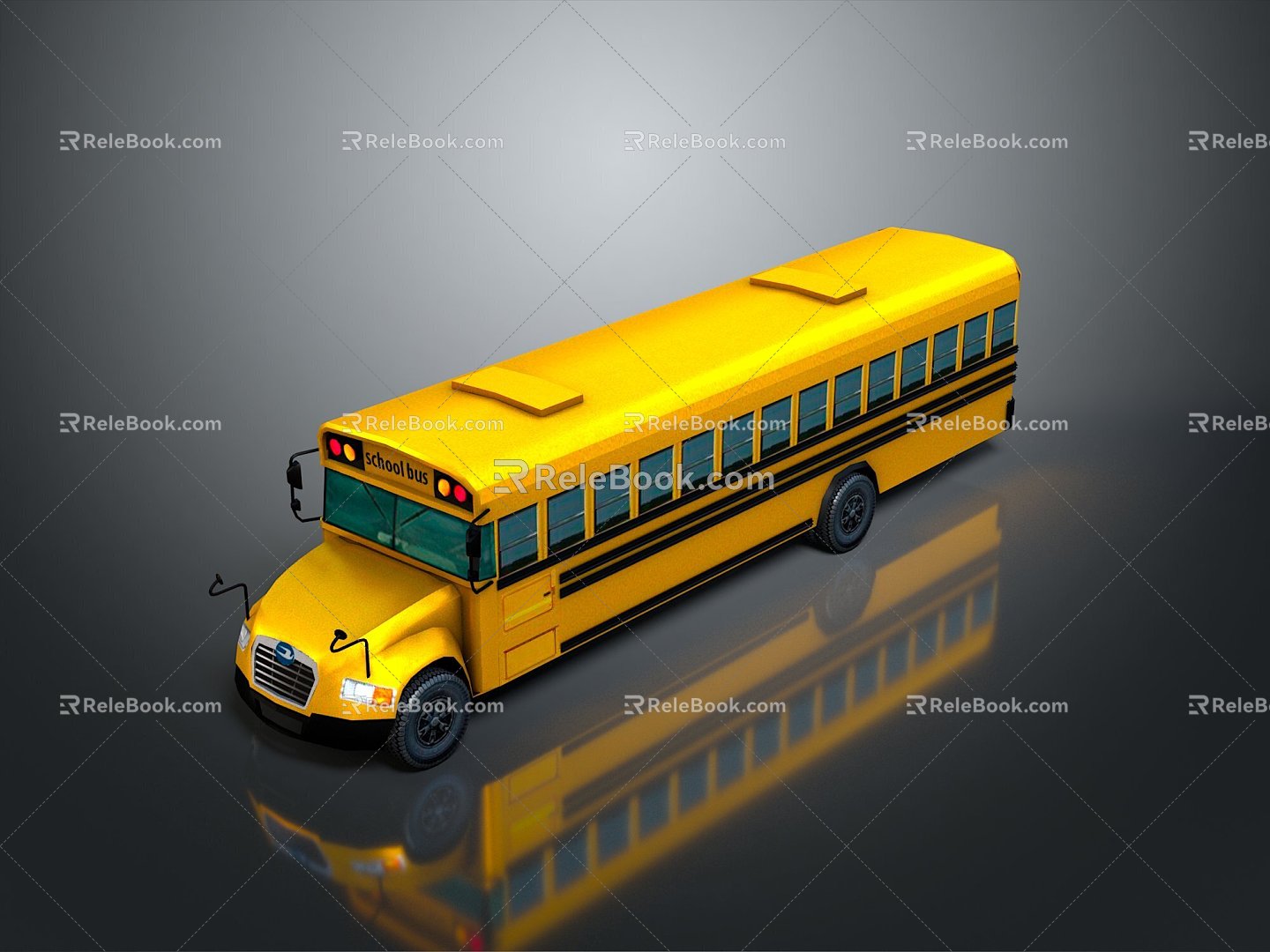 Bus School Bus Van Box Bus Bus Tourist Bus Coach 3d model