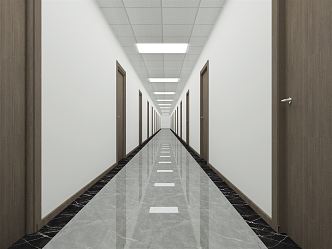 Modern aisle 3d model