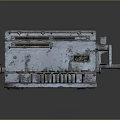 typewriter old typewriter antique typewriter classical typewriter english typewriter game item 3d model
