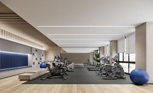 Modern Gym 3d model