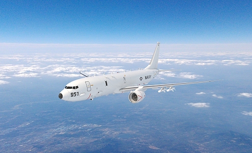 P8A U.S. Army P8A Anti-submarine P8 Patrol P8A Maritime Reconnaissance Aircraft P8a Poseidon Patrol Aircraft 3d model