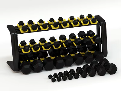 Modern dumbbell gym activity dumbbell fixed dumbbell dip dumbbell coated dumbbell electroplated dumbbell paint dumbbell fitness equipment sports equipment 3d model