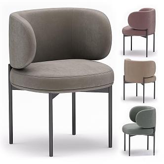 Gallotti Radice Akiko Chair Casual Single Chair Dining Chair 3d model