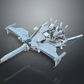 Modern fighter sci-fighter sci-fighter space fighter 3d model