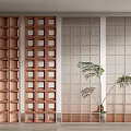 Modern Room Dividers With Wooden Grid And Frosted Glass Panel Designs For Interior Space