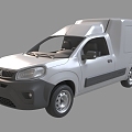 car truck passenger car 3d model