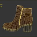 Modern Women Boots Martin Boots Snow Boots Tassel Boots 3d model