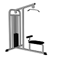 Strength Training Fitness Equipment With Metal Frame Weight Stack Cable Handles And Padded Seats