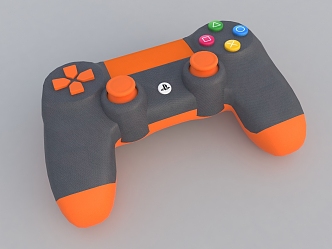 Game console gamepad controller handle 3d model