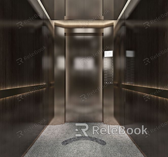 Modern elevator car model