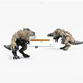 Fierce Dinosaur Toy Models With Sharp Teeth Claws And Aggressive Poses