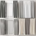 Gray White Beige Layered Curtains For Home Interior Decoration Styles Design 3d model