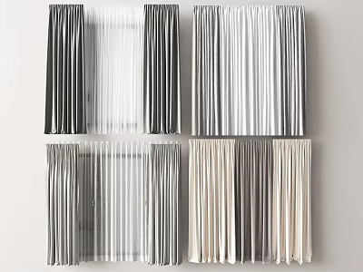 Modern Curtains 3d model