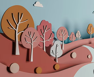 E-commerce scene 3d model