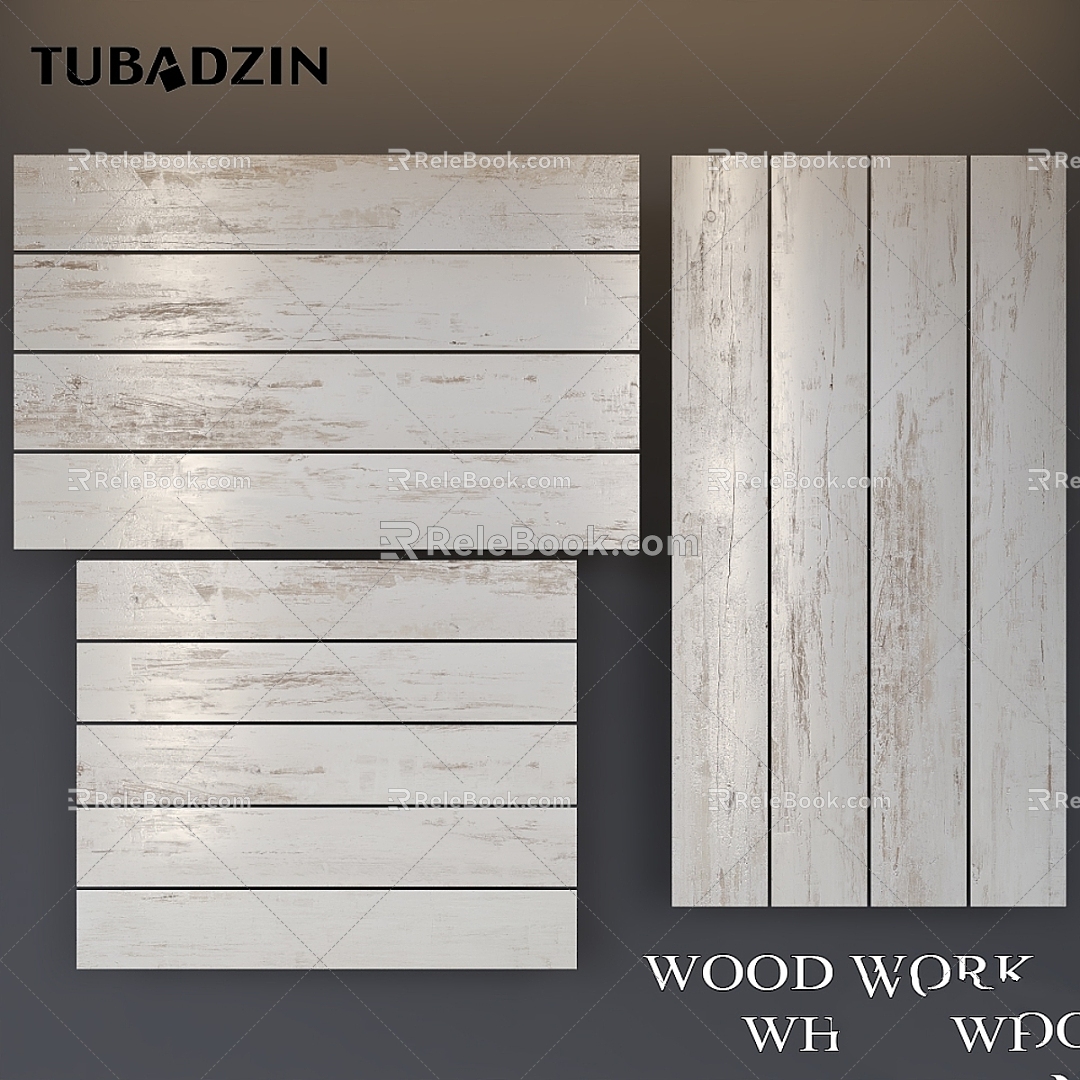 Modern Other Tubadazin Wood Products White 3d model