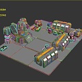 Sci-fi Items Sci-fi Components High-tech Components Sci-fi Equipment Sci-fi Scene Sci-fi Environment Game Scene 3d model