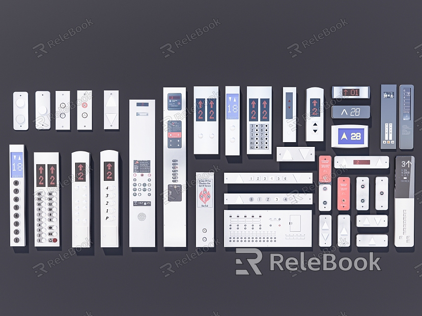 Elevator Key Elevator Key Button Key Floor Display model