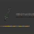 Industrial Equipment Set With Metal Pipes Faucet Rolled Tubes And Striped Rod