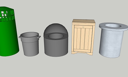 Modern trash can trash can trash can oil filter trash can 3d model