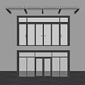 Modern Sliding Glass Doors With Aluminum Frame For Home Interior Design