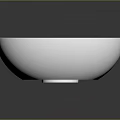 Modern White Minimalist Oval Countertop Washbasin With Smooth Surface And Sleek Design