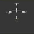 Space Station Model With Multiple Modules Solar Panels And Docking Structures 3d model