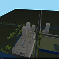 Modern High Rise Residential Buildings With Glass Facades Balconies And Surrounding Greenery