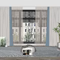 Modern Curtains 3d model