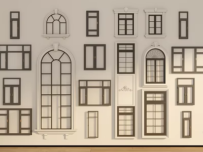 Casement Windows Various Styles And Designs For Home Interior And Exterior Use 3d model