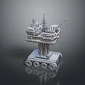 Industrial Heavy Duty Tracked Drilling Equipment With Mechanical Tower And Components