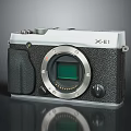 Vintage X E1 Electronic Camera With Black Silver Body Leather Grip And Green Screen