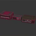 Vintage Electronic Appliances Set Featuring Retro Design And Various Sizes