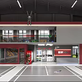 Modern Badminton Court Interior With Sports Facilities