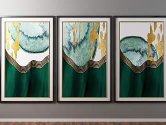 Modern abstract painting 3d model