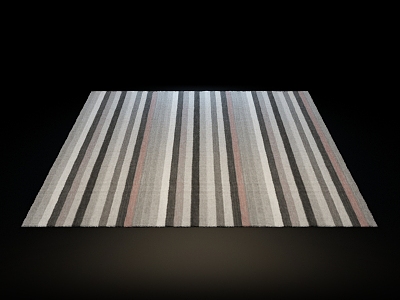 striped carpet 3d model