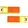 Industrial Equipment For Electrical Connections With Yellow Housing And Orange Components