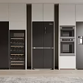 Modern refrigerator 3d model