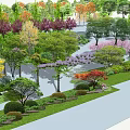 Diverse Arbor Trees Landscape Design With Various Species And Natural Greenery