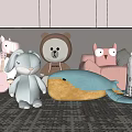 modern toy plush toy 3d model