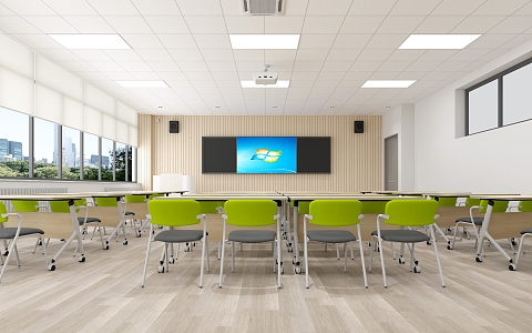 Classroom 3d model