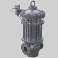 Industrial Stainless Steel Valve With Cylindrical Body Lifting Ring And Flange Connections