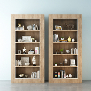 Modern Bookcase Decorative Cabinet 3d model